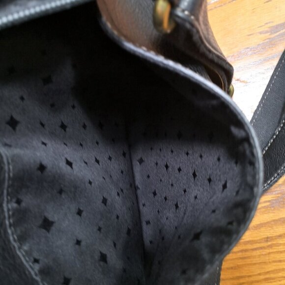 Like New Fossil Morgan Traveler Pebble Leather Black Crossbody Bag - Picture 11 of 12